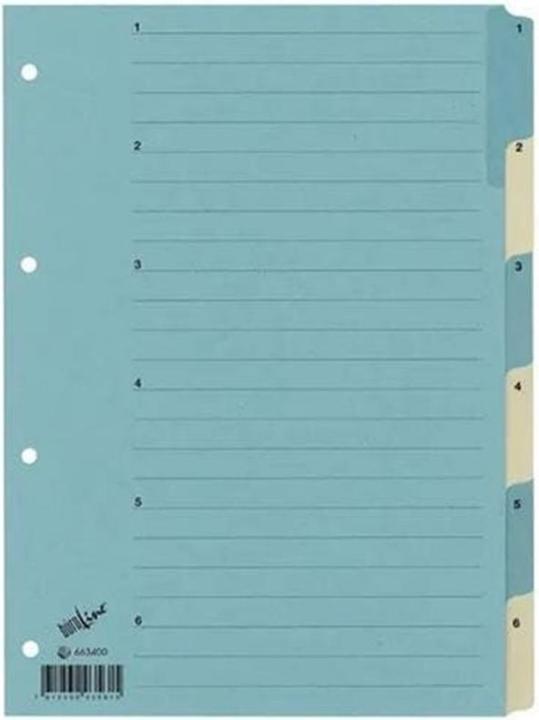 BüroLine Registre des numéros A4 - carton renforcé