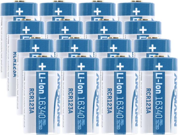Actual product image Fenix 16x CR123 A battery
