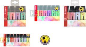 Produktbild STABILO BOSS ORIGINAL Pastel Textmarker (Limette, Kirschblüte, Rosa, Wolkenblau, Korallenrot, 5 mm, 4 x)