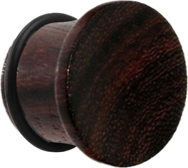 Produktbild Star Piercing Flared Plug aus Tamarind Holz dunkel mit O-Ring (ohne Messing, Organisch)