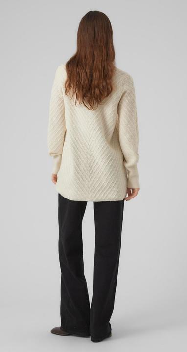 Produktbild Vero Moda VMANJASTINNA LONG V-NEK PULLOVER GA EXC Strickpullover (L)