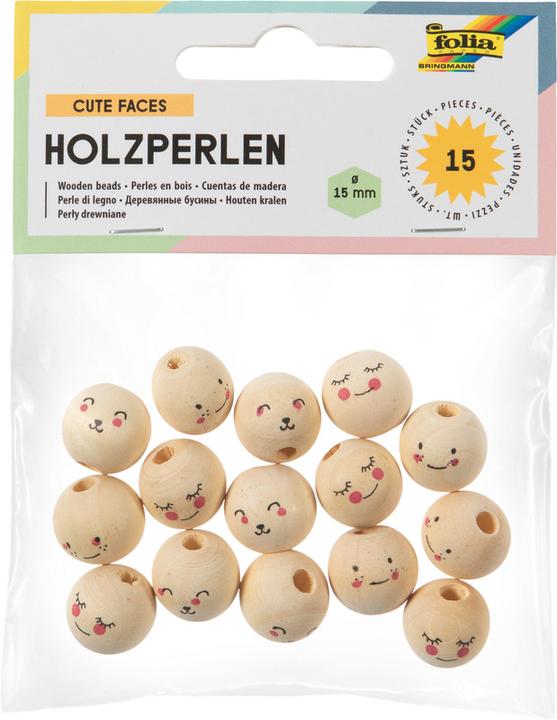 Actual product image Folia Wooden beads print