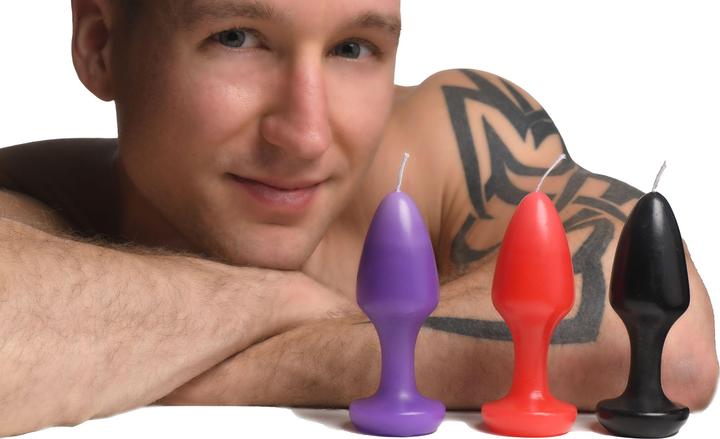 Image du produit Master Series Bougies goutte à goutte Kink Inferno Butt Plug (Jeux de dés)
