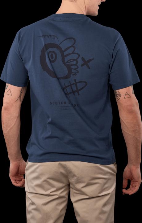 Produktbild Scotch & Soda Regular fit front and back artwork T-shirt (S)
