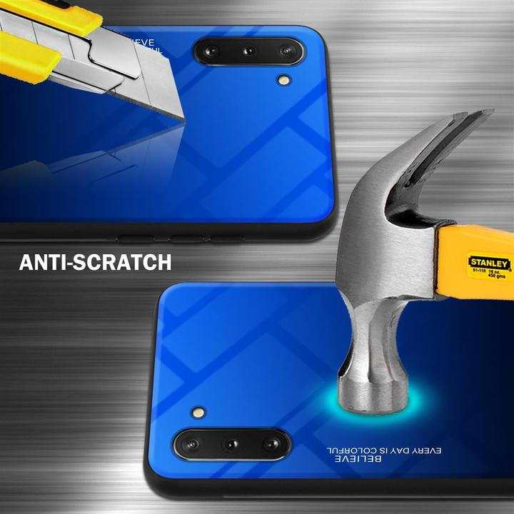 Actual product image Cadorabo TPU 2 colors glass cover (Samsung Galaxy Note 10)
