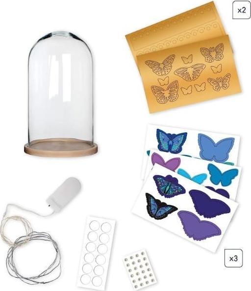 Actual product image Janod Butterfly glass bell jar