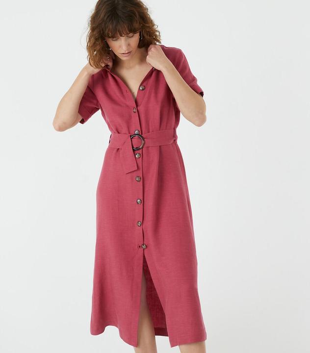 Produktbild La Redoute Collections Blusenkleid Signature OPHELIE aus Lyocell und Leinen (36)