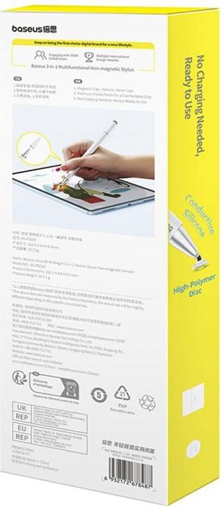 Actual product image Baseus Smooth Writing III stylus Non-magnetic version (white)