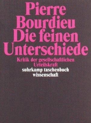 Immagine prodotto Die feinen Unterschiede (Tedesco, Pierre Bourdieu, 1987)