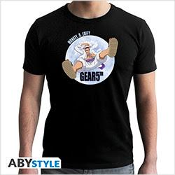 ABYstyle One Piece T-Shirt (S) Black New Fit Man: Gear 5th (S)