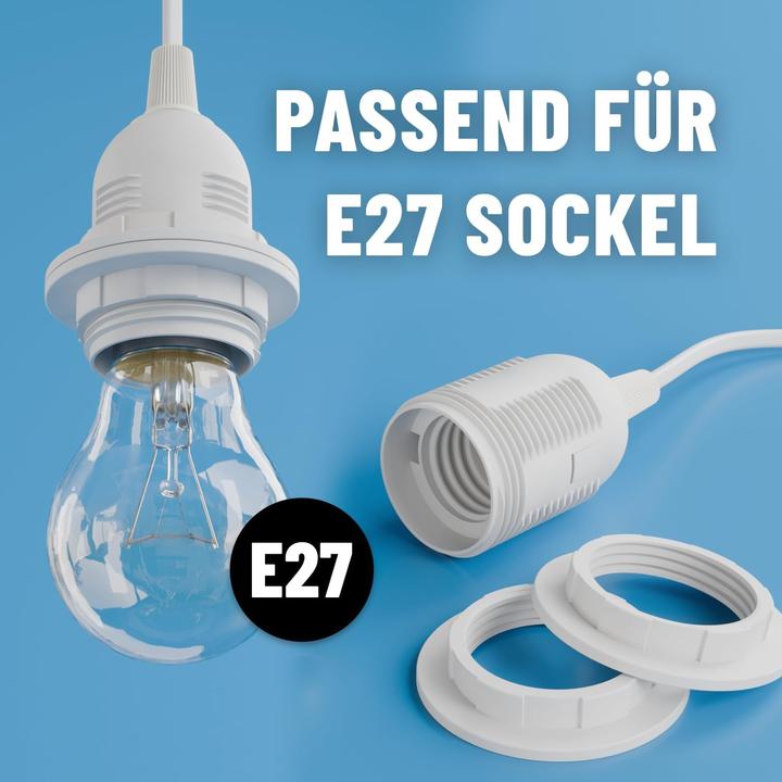 Produktbild greate Lampenfassung E27 mit Schalter & Kabel