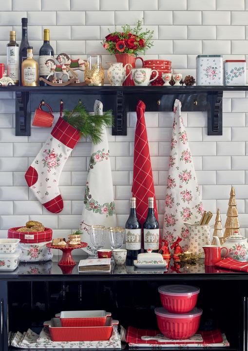 Produktbild Greengate Merry Christmas Magnet white Set4 (1 -teilig)