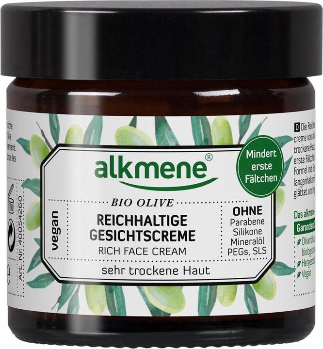 Alkmene Crème riche pour le visage Bio Olive (50 ml, Crème 24h)