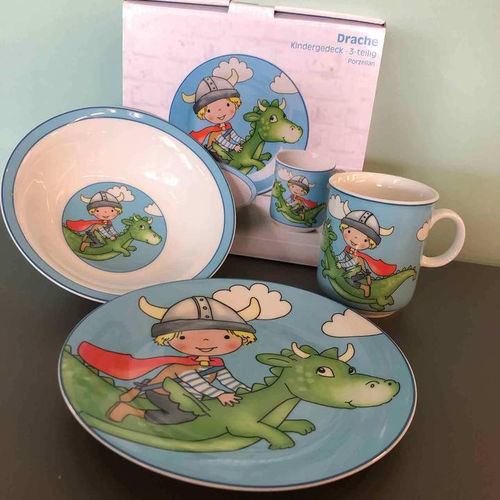 Produktbild Flirt by R&B Kindergeschirrset 'Drache' 3-teilig