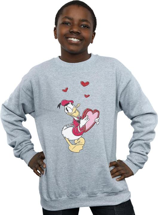 Actual product image Disney Boys Donald Duck Love Heart Sweatshirt (116)