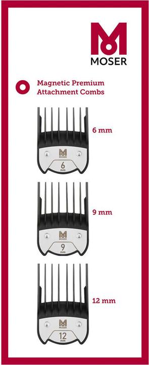 Produktbild Moser Premium Magnet-Aufsteckkammset (3 x)