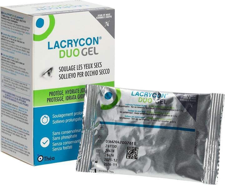 Produktbild Théa Lacrycon Duo Gel (12 ml, Lacrycon Duo Gel 30 Monodosen 0.4g)