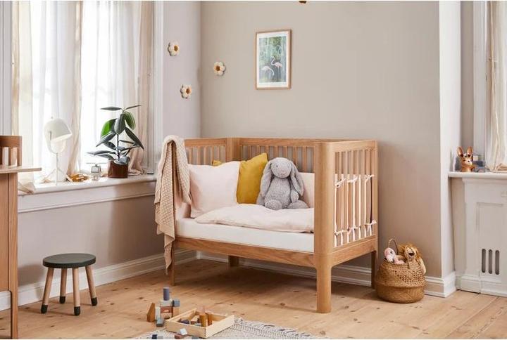 Produktbild Flexa Nova Wickelkommode mit Babybett inkl. Matratze Oak (Babybett)