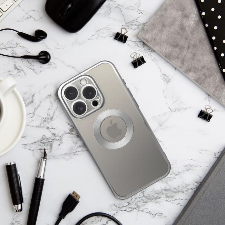 Produktbild OEM Back panel cover Case GLAM for IPHONE 15 silver (Apple iPhone 15)