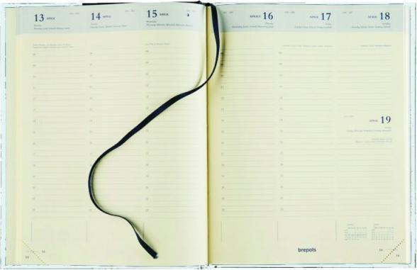 Image du produit Brepols Agenda Timing Toile Océan 23 620659960 ass., 1W/2S, 17.1x22cm (A5, Allemand, Anglais, Français, Italien, Néerlandais)