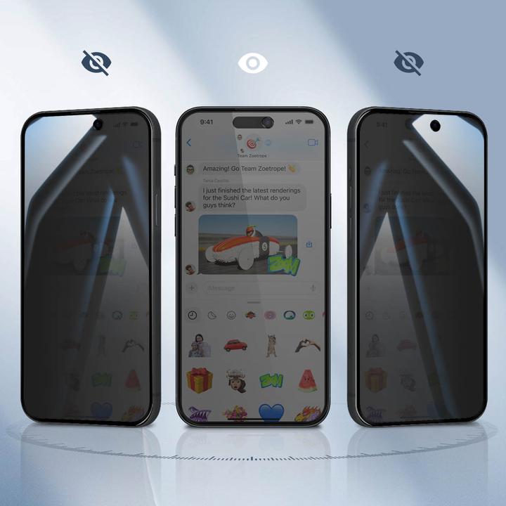 Actual product image Avizar ClearGuard Privacy Film (1 Piece, Apple iPhone 15 Pro)
