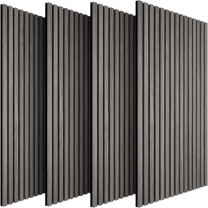 tectake Set Akustikpaneele Sonic Wall Holzoptik (4 Stk.)