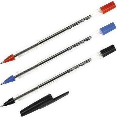 Produktbild Soennecken Einwegkugelschreiber 3609 Nr.1 Kappe schwarz 50 St./Pack (Schwarz, 50 x)