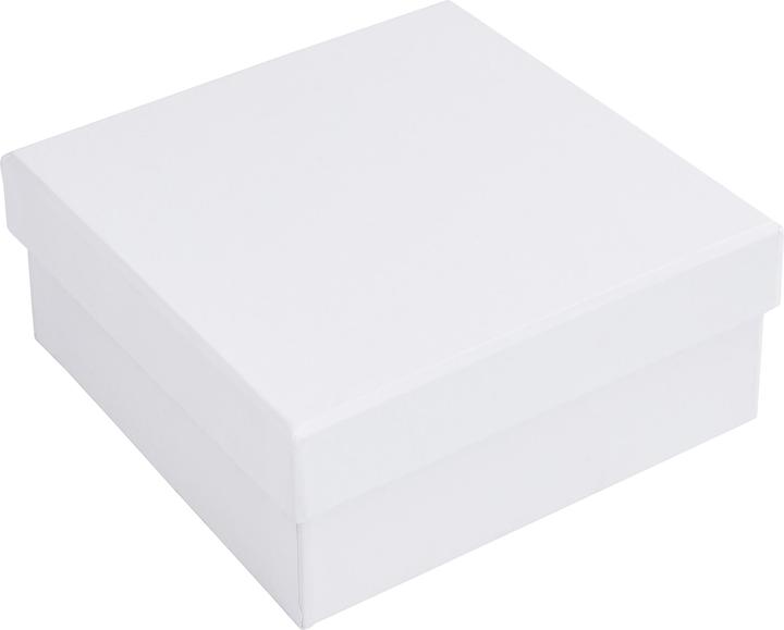 Actual product image VBS Square box, cardboard, white, approx. 13 x 13 x 5.5 cm