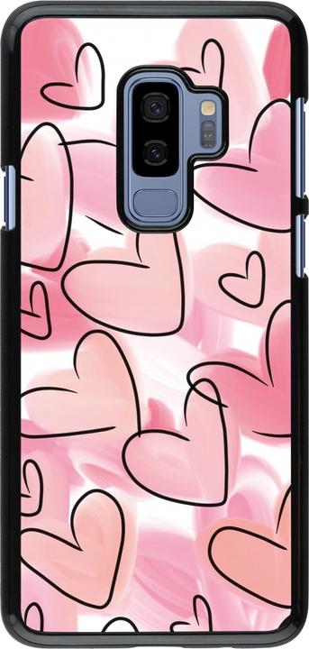 Actual product image PhoneLook Cover Easter 2023 pink hearts (Samsung Galaxy S9+)