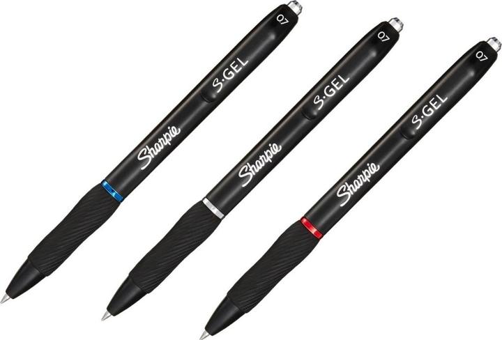 Actual product image Sharpie Gel pen 0.7 mm, 3 pieces (Blue, Black, Red, 3 x)