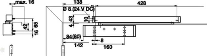Produktbild Dormakaba Türschliesser TS 93 B Contur Design (Indoor)