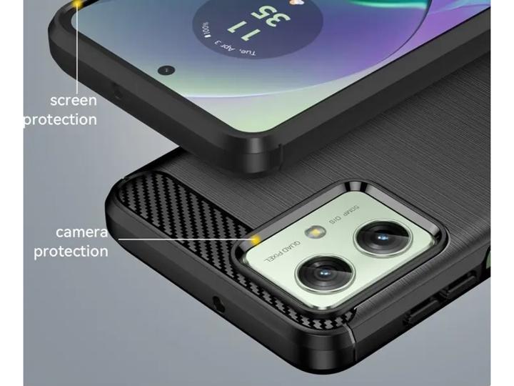 Produktbild Screenguard Motorola Moto G54 5G Hülle Carbon Brushed Soft TPU (Motorola Moto G54)