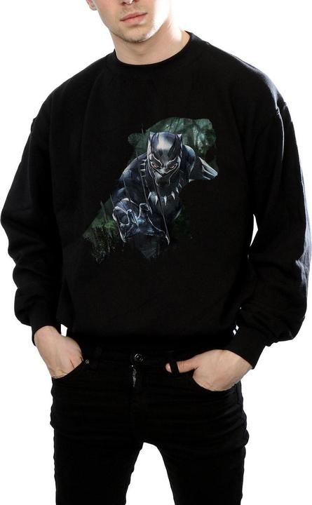 Image du produit Mens Black Panther Wild Silhouette Cotton Sweatshirt (M)