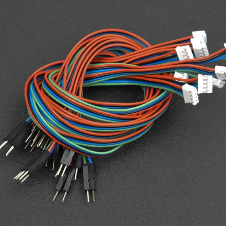 Actual product image DFRobot Gravity 4pin IIC/I2C/UART PH2.0 to Dupont Male Cable 30cm 10pcs