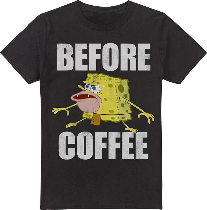 Produktbild Spongebob Squarepants Before Coffee Meme TShirt (M)