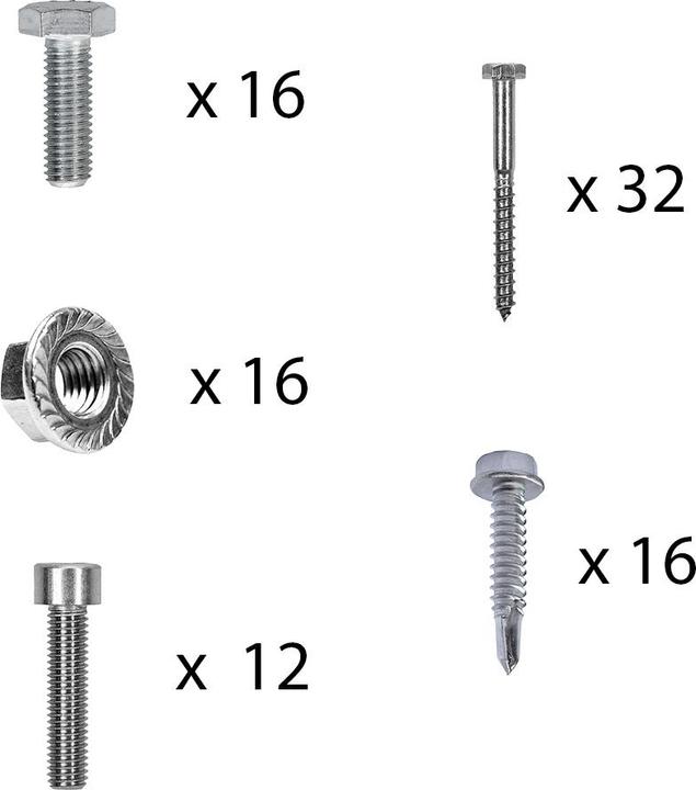 Image du produit Offgridtec Kit de montage avec crochets de toit pour tuiles plates pour le montage de 5 panneaux solaires sur (Matériel de montage du système solaire)