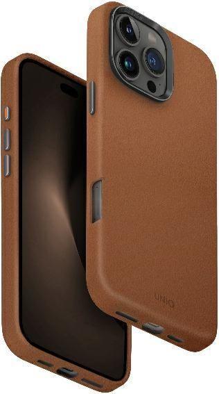 Actual product image Uniq case Lyden iPhone 16 Pro Max 6.9" Magclick Charging carmine/caramel (Apple iPhone 16 Pro Max)