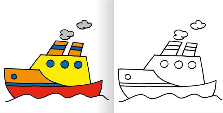 Actual product image My first thick coloring book
