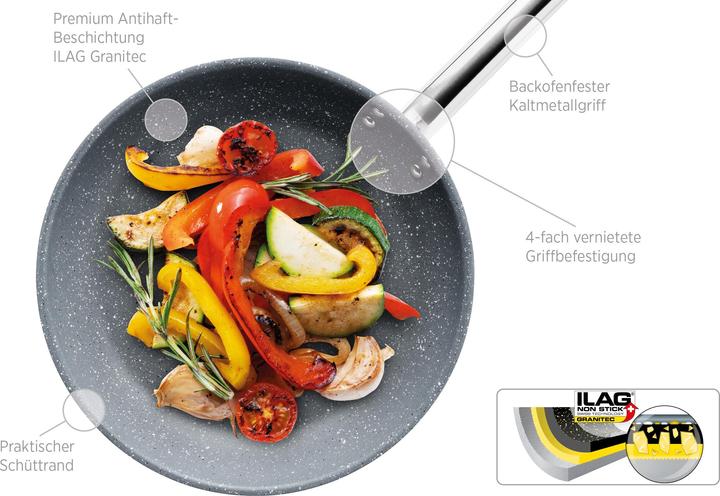 Produktbild Mäser Professional Granitec (20 cm, Bratpfanne, Edelstahl)