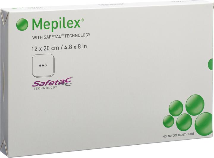 Mepilex Schaumverband mit Safetac à 12 x 20cm (5 x)