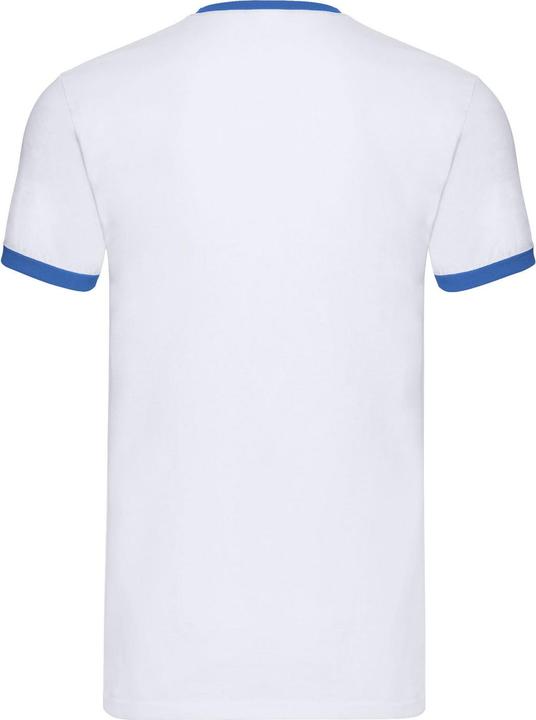Actual product image Fruit of the Loom Unisex Adult Ringer T-Shirt (M)