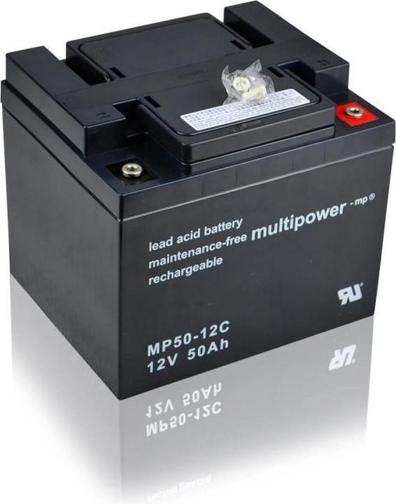 Actual product image Multipower MP50-12C AGM battery (12 V, 50 Ah)