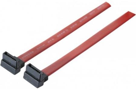 Image du produit Tecline Câble SATA, 7 broches SATA mâle / 7 broches SATA femelle, coudé vers le bas, avec verrouillage