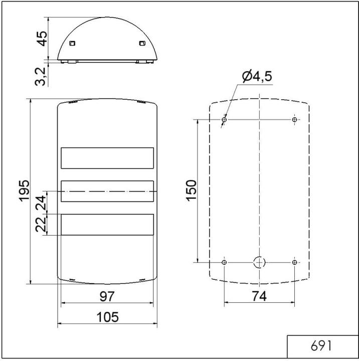 Image du produit Werma Colonne de signalisation 115 à 230 V/AC lumière permanente, feu clignotant IP65