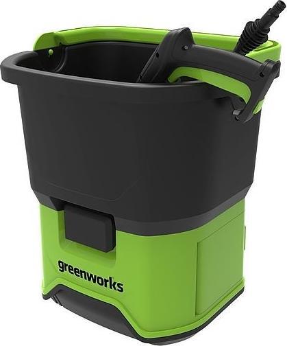 Produktbild Greenworks 5104607, Senkrecht, Akku, 6 m, Hochdruck, 20 l, Schwarz, Grün (Akkubetrieb)