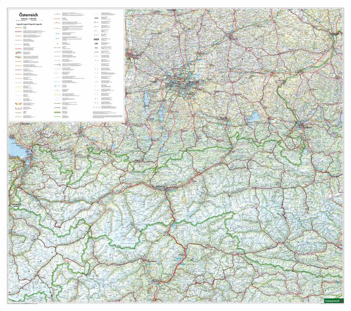 Produktbild Österreich, Strassenkarte 1:300.000, freytag & berndt