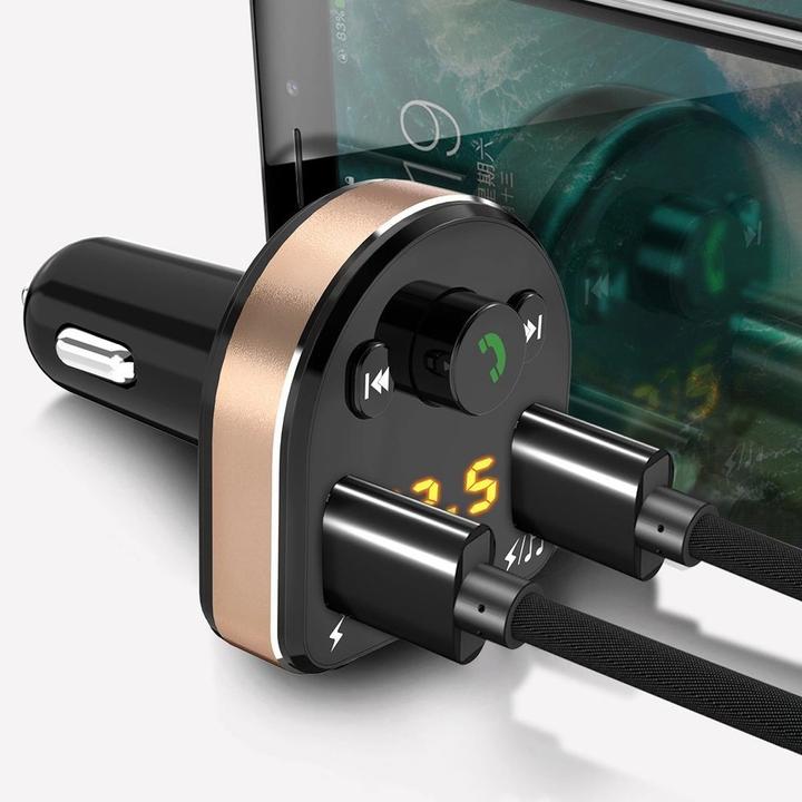 Immagine prodotto Dudao Trasmettitore FM Bluetooth Caricabatteria da auto MP3 3.1 A 2x USB Nero (R2Pro Nero)