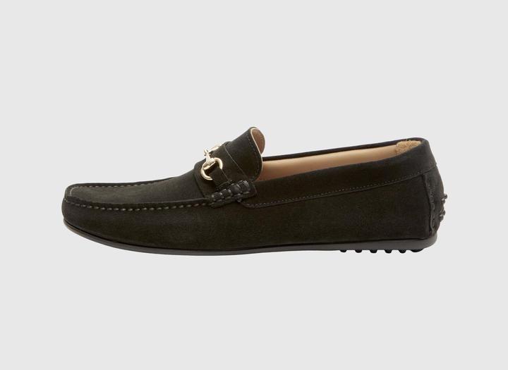 Actual product image Selected Homme Slhsergio Suede Horsebit Driving Shoe (41)