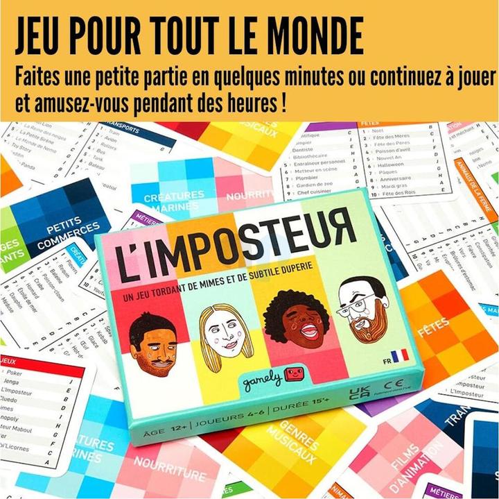 Image du produit Gamely L'IMPOSTEUR - Un jeu tordant de mimes et de subtile duperie (Français)