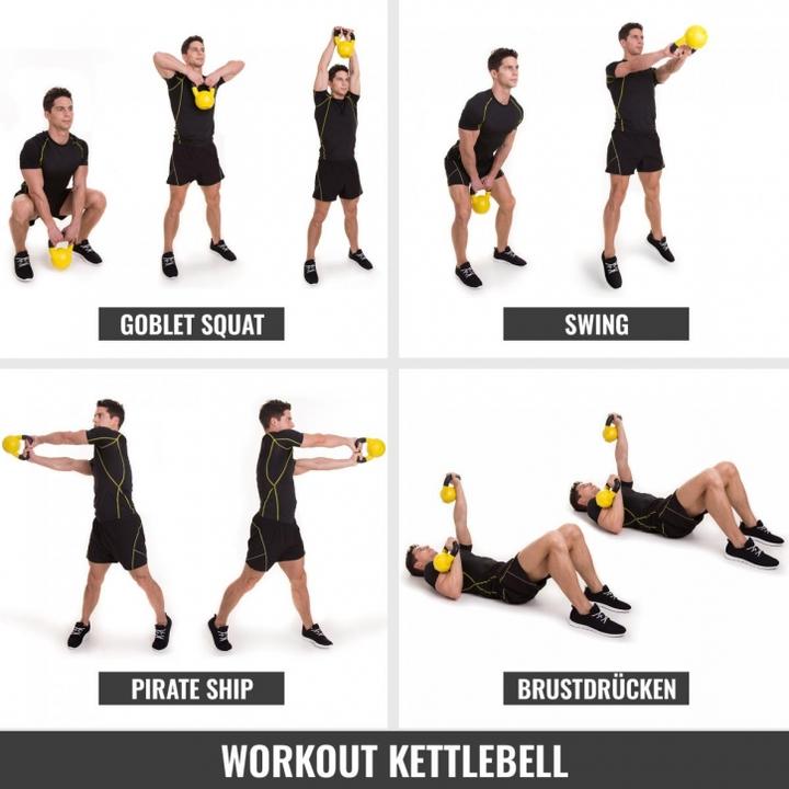 Produktbild Gorilla Sports Kettlebell Cement (1 x 20 kg)